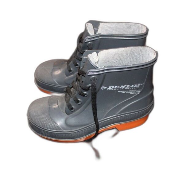Dunlop Gray Steel Toe Work Boots - Size 6 Industrial Safety Boots Made in USA main image 4